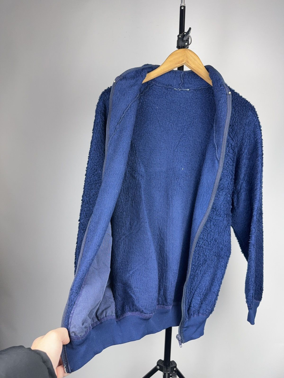 Helly Hansen 80s Retro Helly Hansen Navy Sherpa Fleece Zip Jacket Logo Size US S / EU 44-46 / 1 - 10 Thumbnail