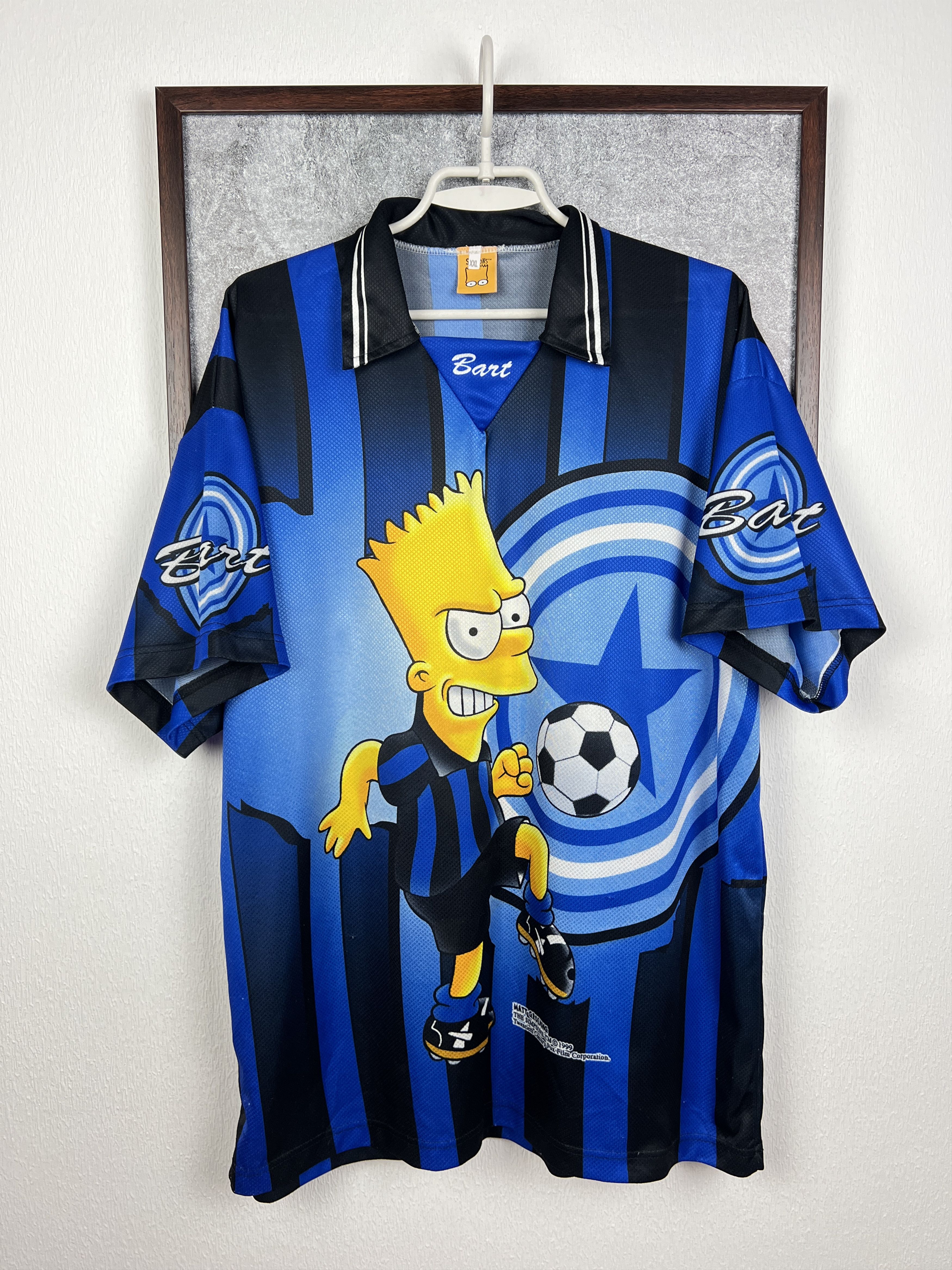 The Simpsons Inter Milan Bart Simpson Football Shirt Soccer Maglia Jersey Size US XXL / EU 58 / 5 - 1 Thumbnail
