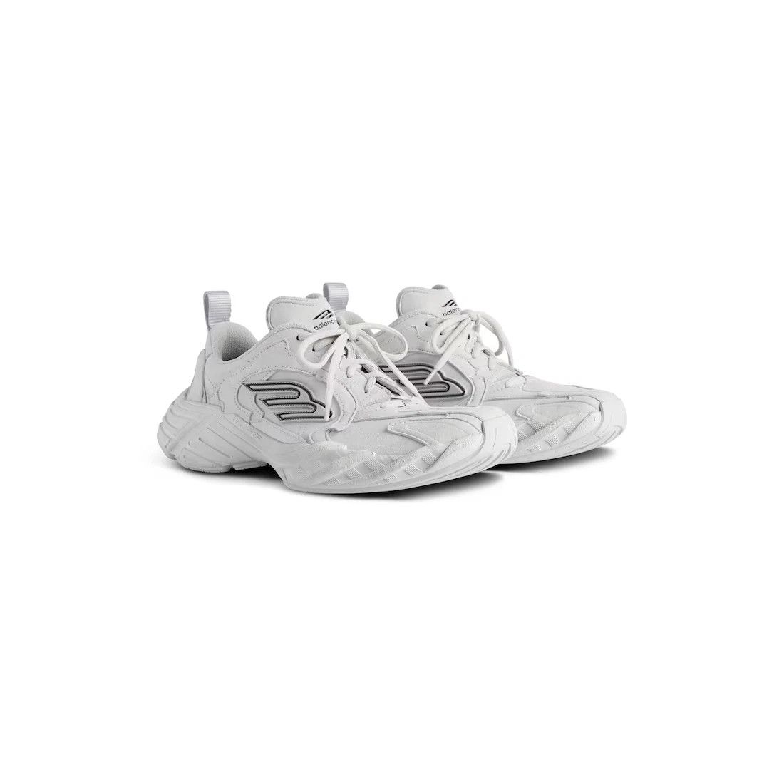 BALENCIAGA Monday $995 Women's Lt Gray Sneakers New Auth