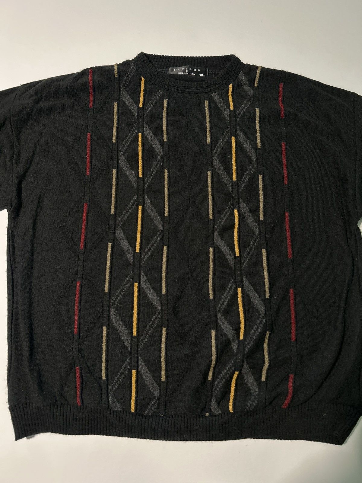 Protege Vintage Protoge Line Pattern Knit Sweater Size US L / EU 52-54 / 3 - 4 Thumbnail