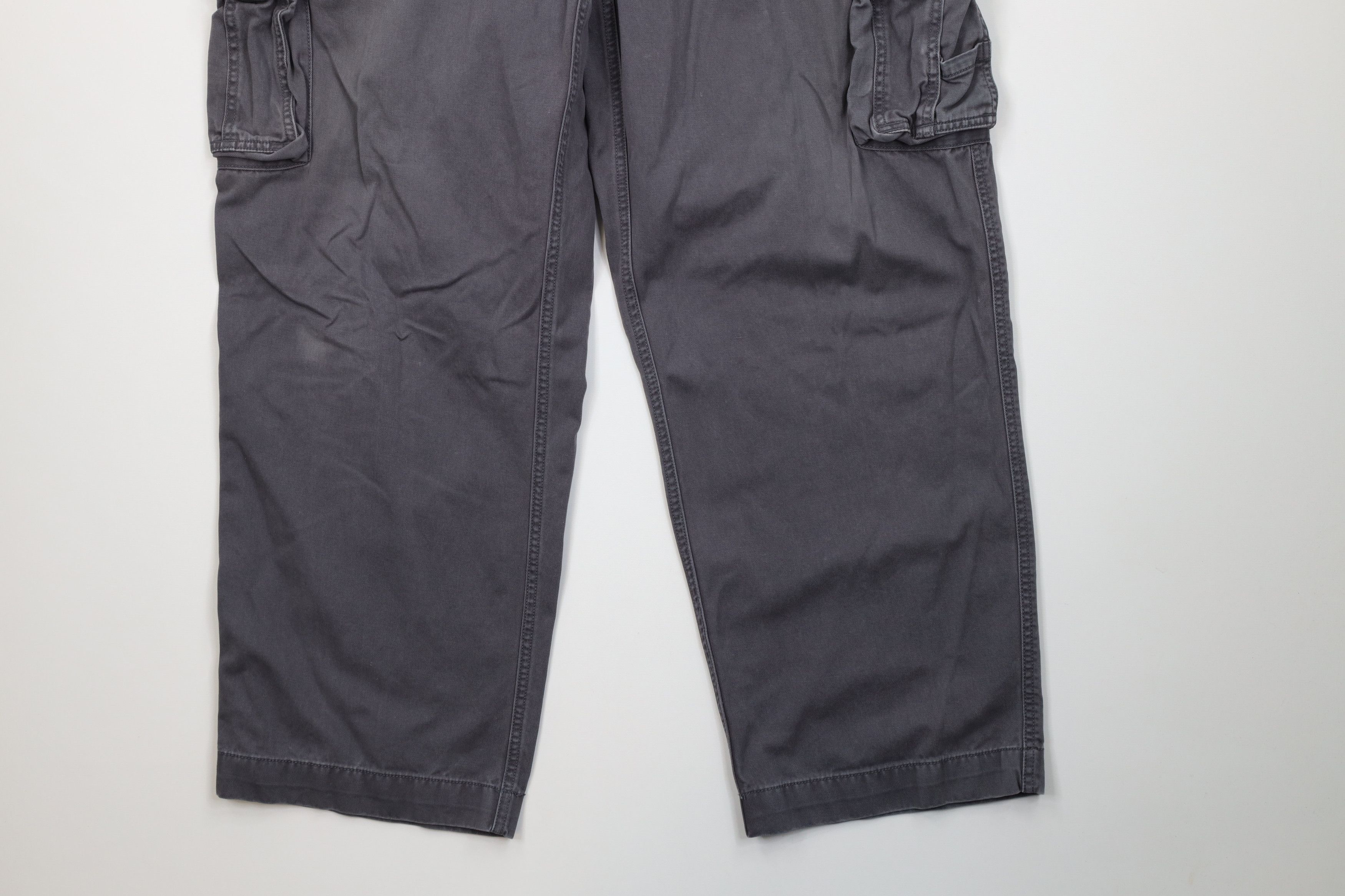 Vintage Vintage Y2K Streetwear Heavyweight Wide Leg Cargo Pants Gray Size US 42 / EU 58 - 4 Thumbnail