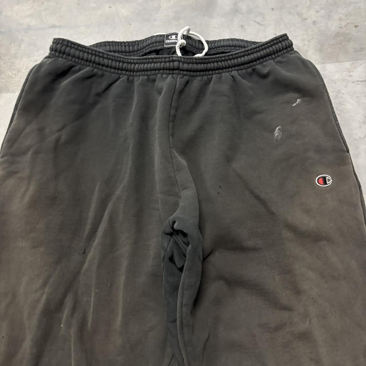 Japanese Brand × Vintage Crazy Vintage Y2K/2000s Baggy Faded Black Skater Sweatpants! Size US 34 / EU 50 - 4 Thumbnail