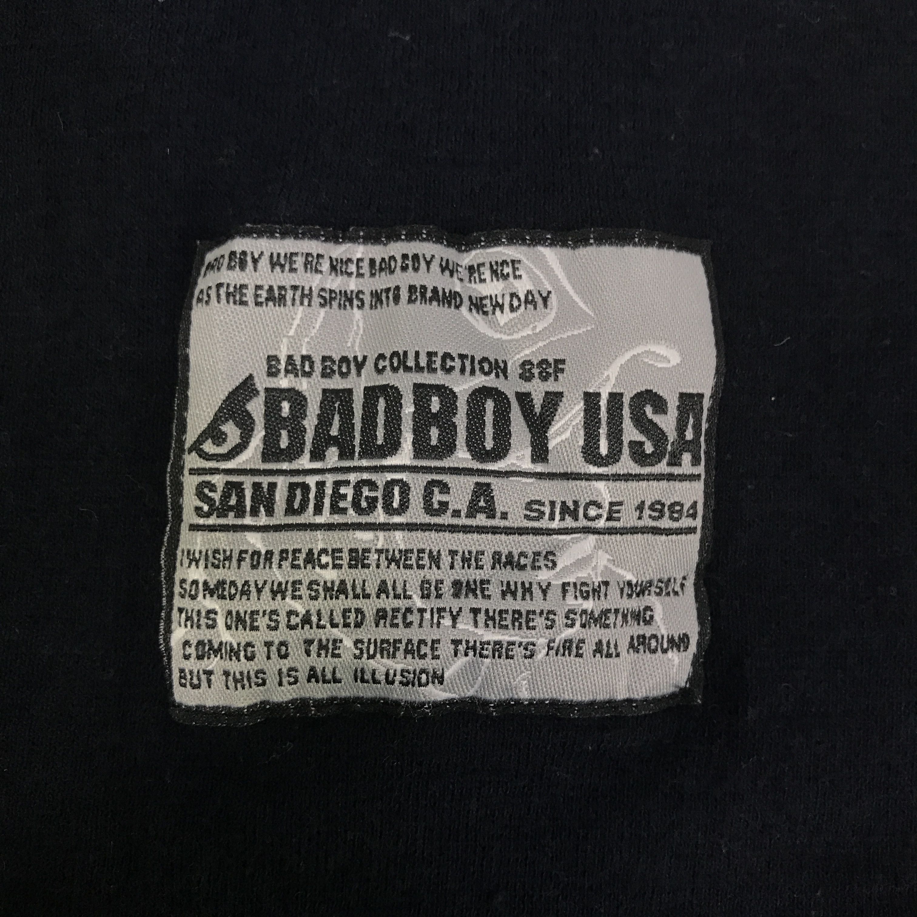 Japanese Brand BadBoy California usa Black Punk t-shirt K93B25 Size US L / EU 52-54 / 3 - 10 Thumbnail