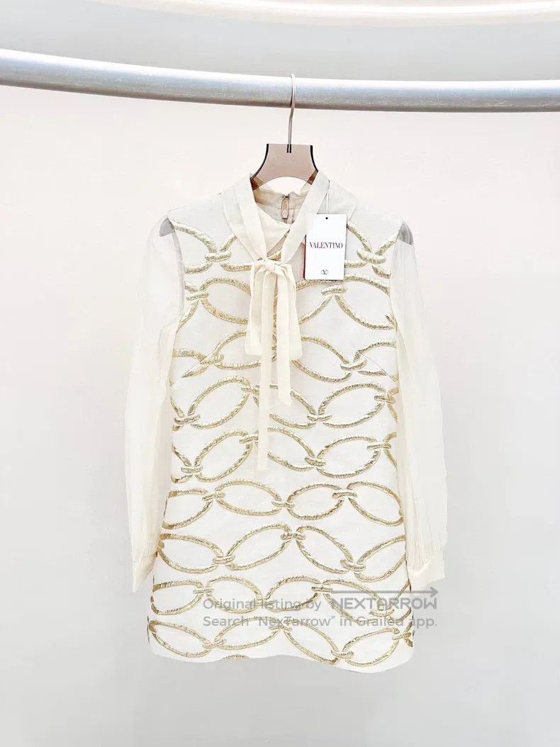 Valentino Valentino Golden dress Size S / US 4 / IT 40 - 1 Thumbnail
