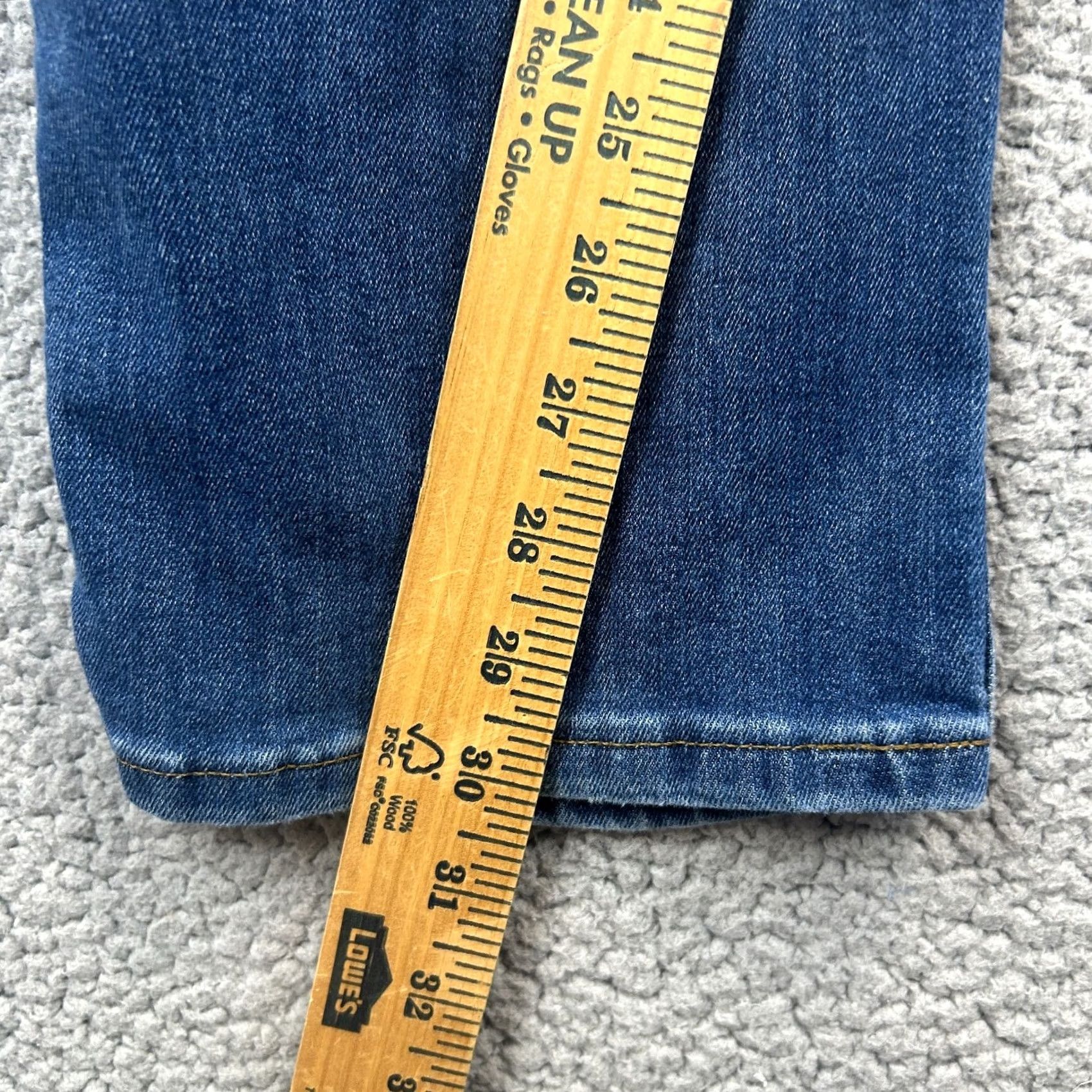 DUER DU/ER Jeans Blue Denim L2X Relaxed Taper Stretch 36x31 Men Size US 36 / EU 52 - 6 Thumbnail
