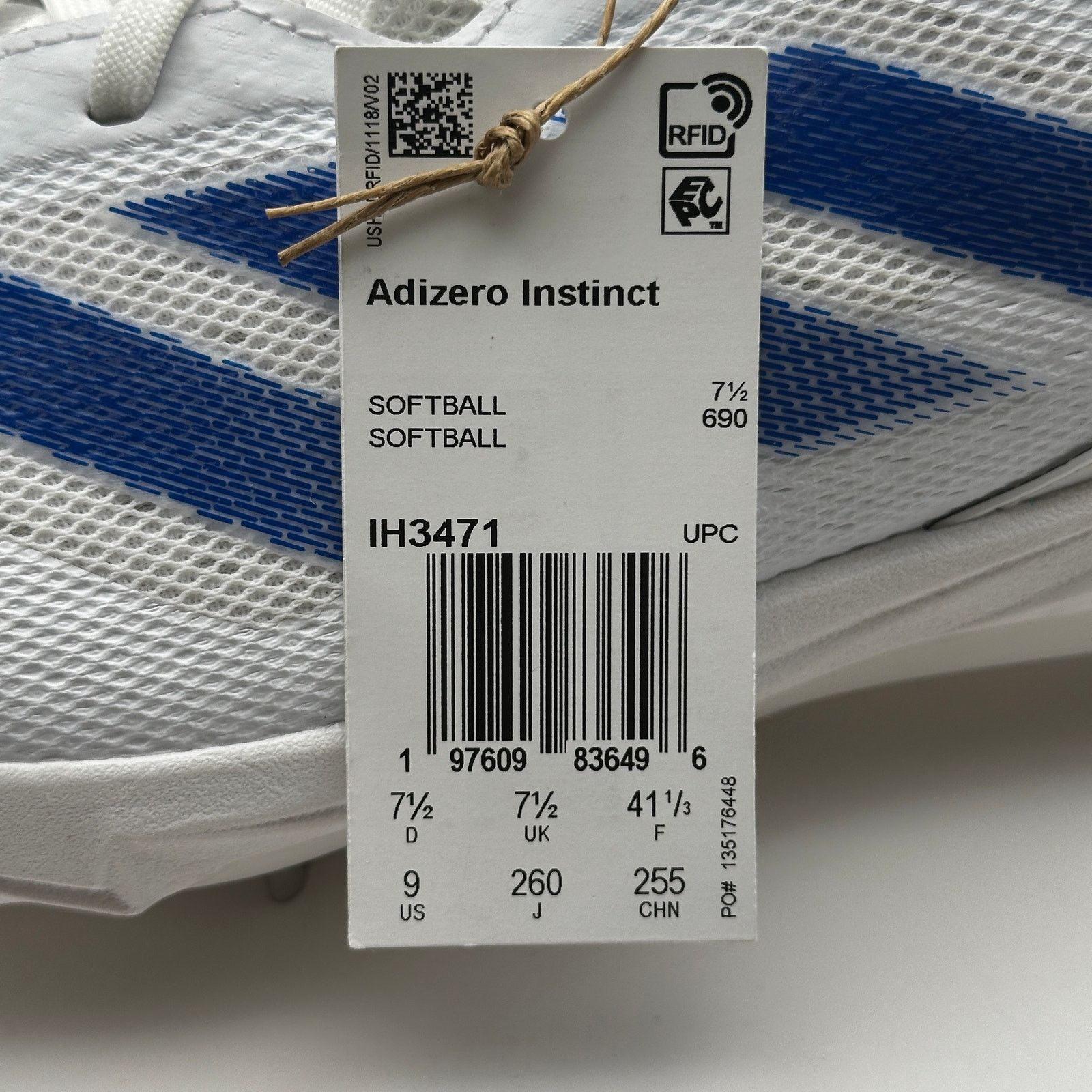 Adidas Adidas Womens size 9 Softball Shoes Adizero Instinct IH3471 Size US 9 / IT 39 - 10 Thumbnail