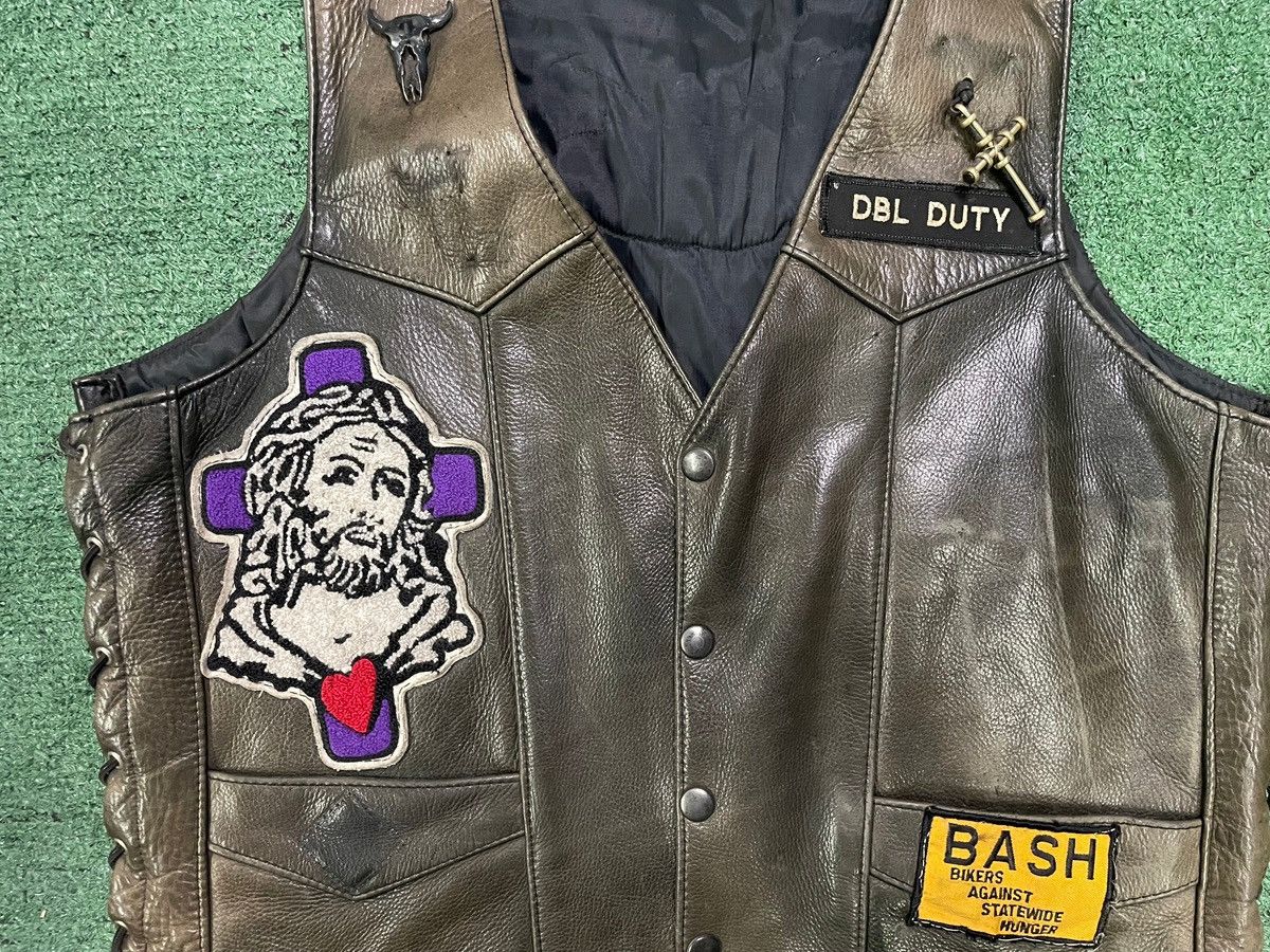 Other Vintage 1980s Christ rider motorcycle patch vest Size US XL / EU 56 / 4 - 3 Thumbnail