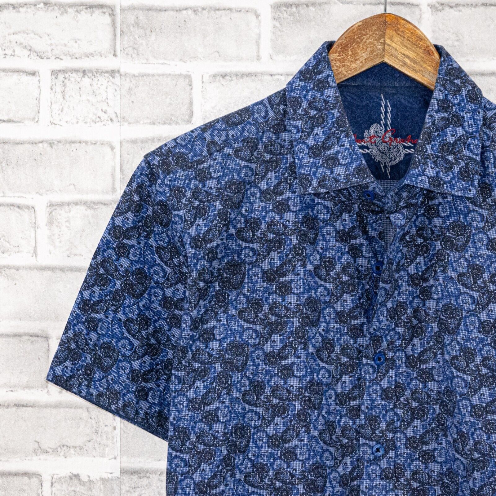 Robert Graham Robert Graham Short Sleeve Button down Shirt in Blue Floral Size US S / EU 44-46 / 1 - 5 Thumbnail
