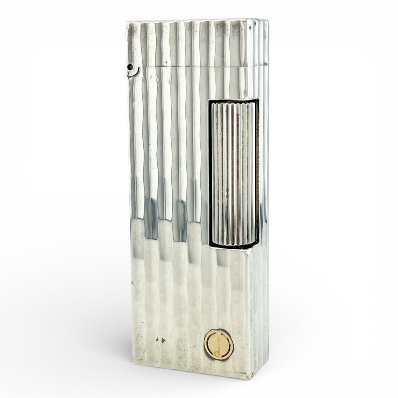 Other Dunhill Dunhill Square Line Pattern Lighter Smoking Accessory Metal Lighter DUTY FREE for USA Size ONE SIZE - 1 Thumbnail