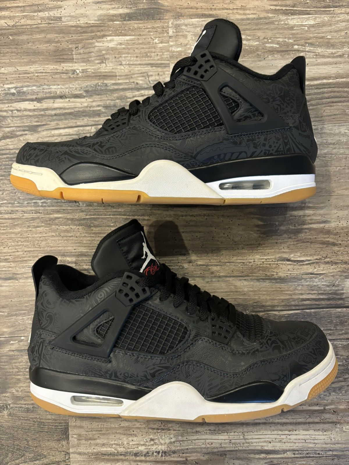 Jordan Brand Jordan 4 Retro Laser Black Gum - Size 11 Size US 11 / EU 44 - 2 Thumbnail