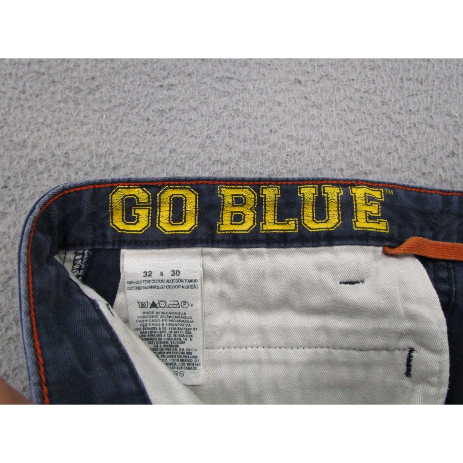 Dockers VTG Dockers Navy Blue University of Michigan Wolverines Pants 32x30 Cotton Khakis Size US 32 / EU 48 - 4 Thumbnail