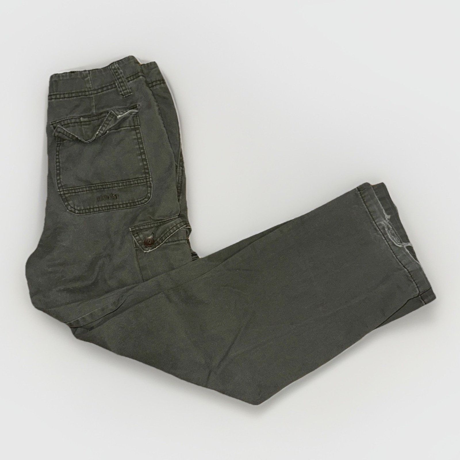 Vintage Vintage Iron Utility Cargo Pants Olive Green 28x30 Workwear Size US 28 / EU 44 - 5 Thumbnail