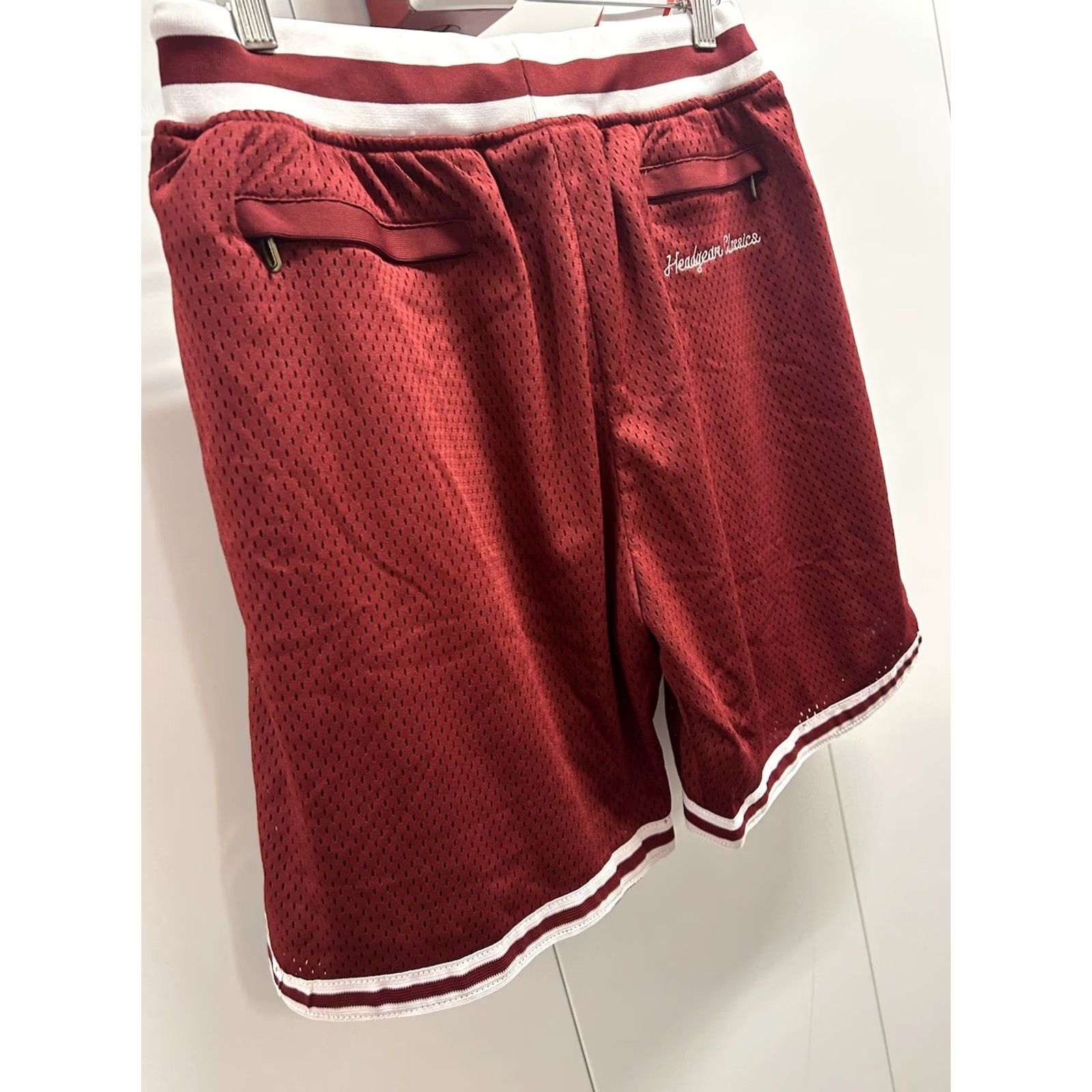 Vintage Headgear Classics Basketball Short Men S Red Solid Drawstring Logo Mid Rise 10-12in Classic 33 Kobe Bryant Summer School Sports Shirt? Size US 29 - 4 Thumbnail