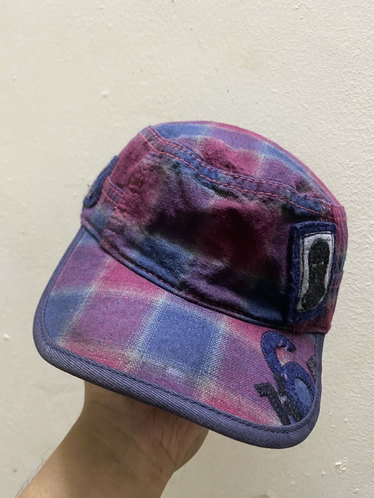 Diesel Vintage Diesel PatchWork Cap Plaid pattern Luxury Stylish Size ONE SIZE - 1 Thumbnail