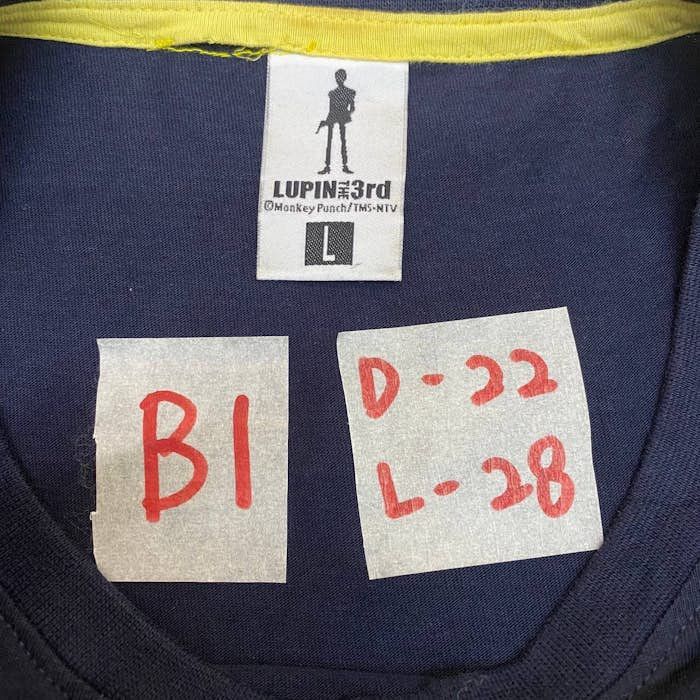 Anime × Japanese Brand B1. LUPIN THE 3rd JAPAN ANIME MOVIE TEE Size US L / EU 52-54 / 3 - 6 Thumbnail