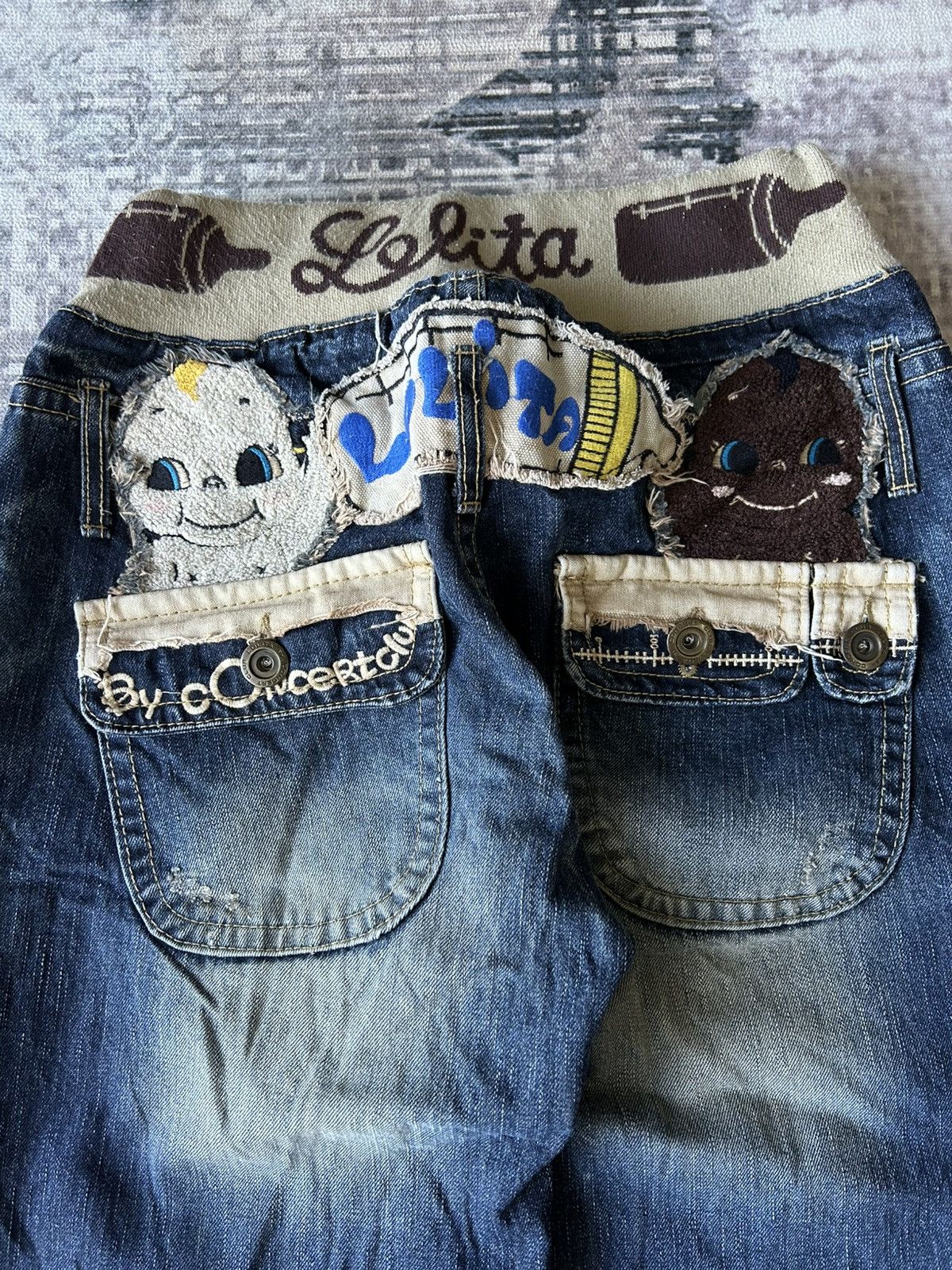 If Six Was Nine Lolita Cute Baby Jeans Size US 27 - 1 Thumbnail