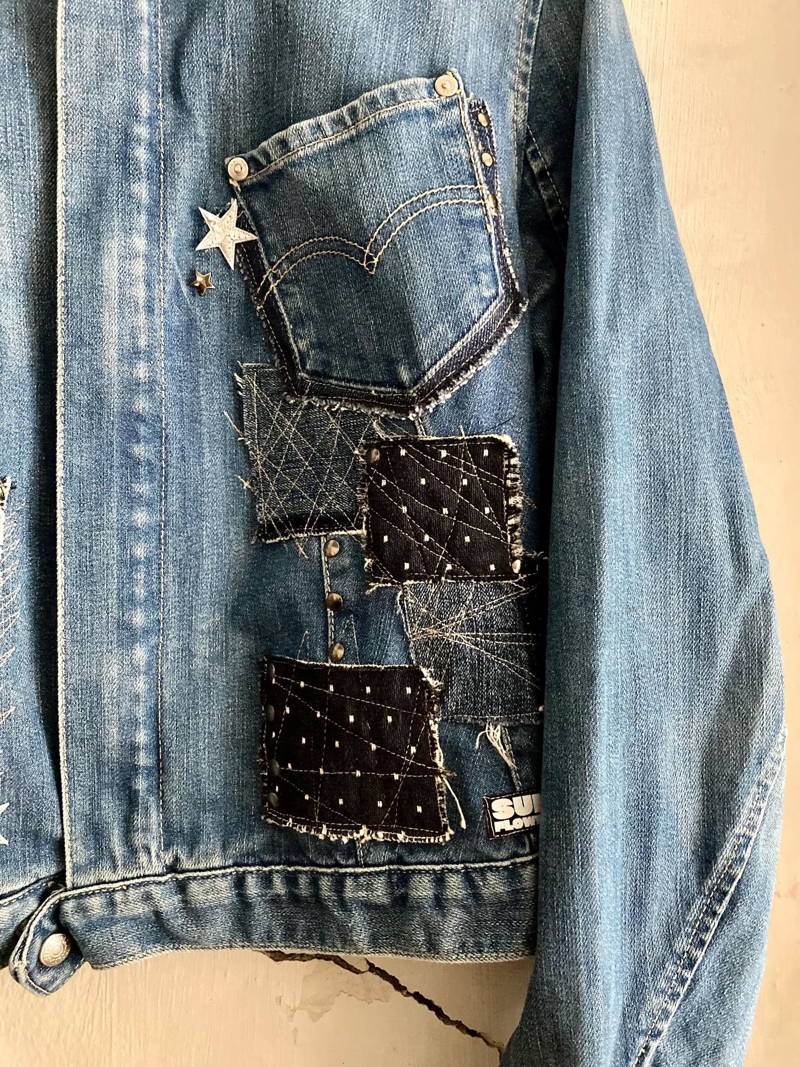 Levi's Made & Crafted Upcycled Levis jacket by Sundlowerdesign Size M / US 6-8 / IT 42-44 - 2 Thumbnail