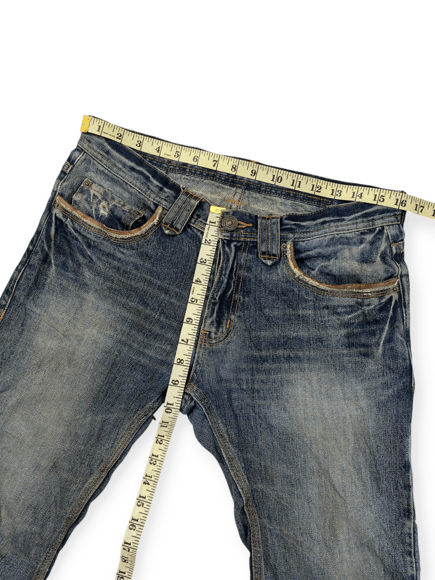 Vintage Vintage Edge Ruppert Punk Flare Denim Size US 32 / EU 48 - 19 Thumbnail