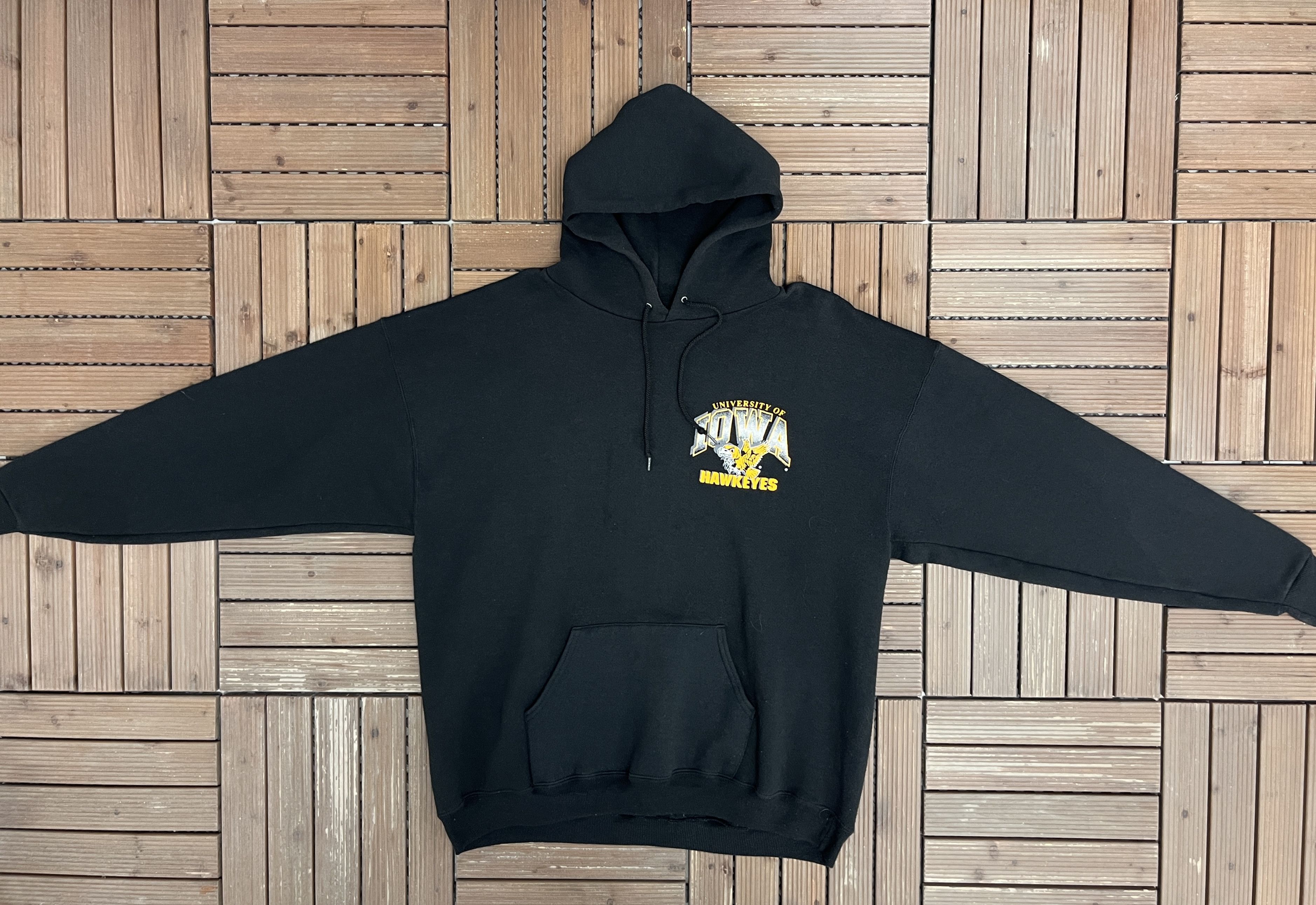 Vintage Iowa Hawkeyes Vintage Black Hoodie Sweatshirt Size US XL / EU 56 / 4 - 5 Thumbnail