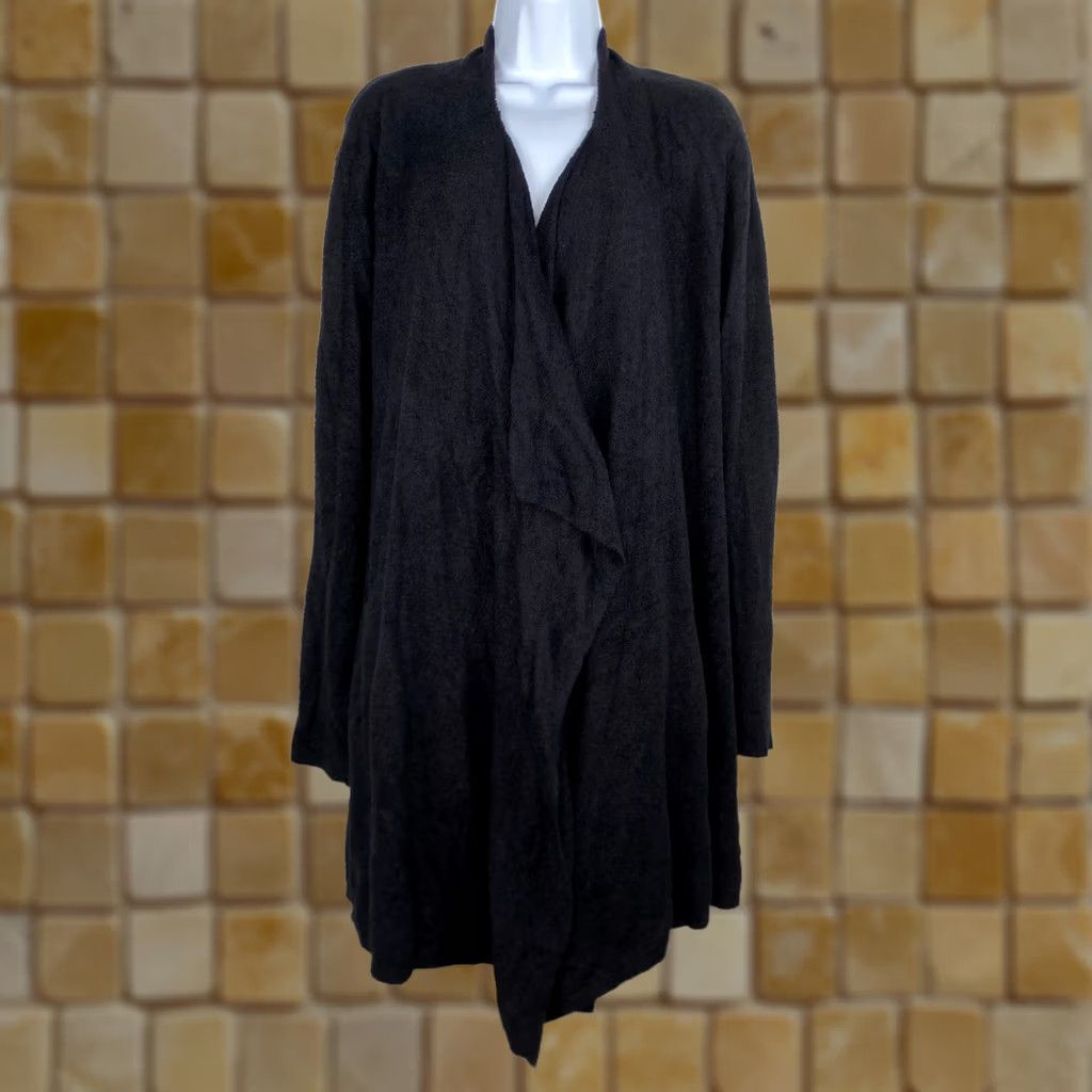 Vintage BAREFOOT DREAMS Cardigan Island Wrap Lite Open Front Long Sleeve L/XL Black Women Sweater Pockets 903 Vintage No Size L / US 10 / IT 46 - 1 Thumbnail