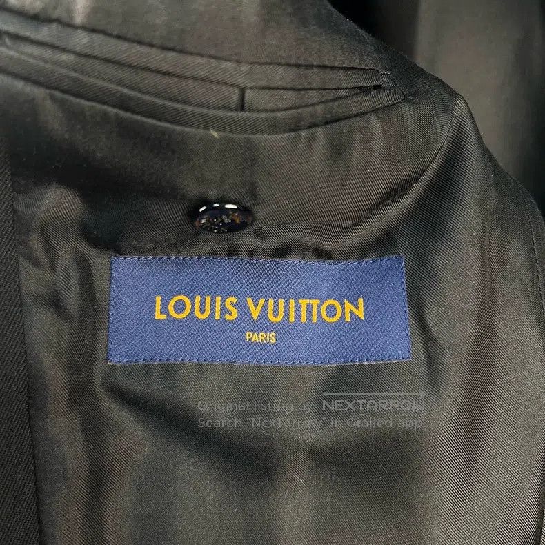 Louis Vuitton Louis Vuitton FW21 Aircraft Button Outline Twill Wool blaz Size 48R - 4 Thumbnail