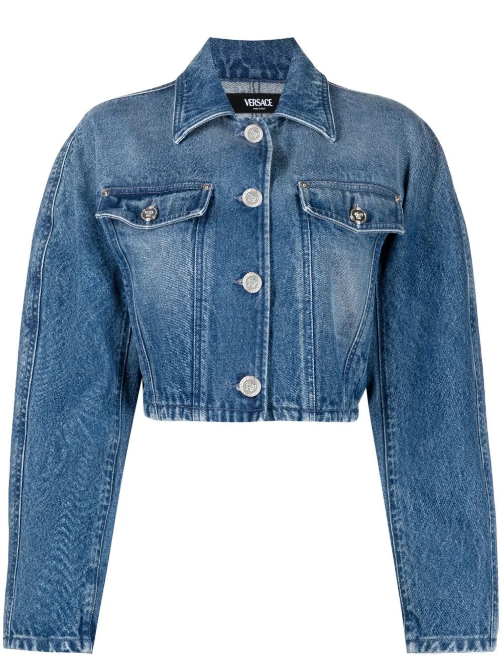 Versace o1y0226 Denim Jacket in Blue Size M / US 6-8 / IT 42-44 - 1 Thumbnail