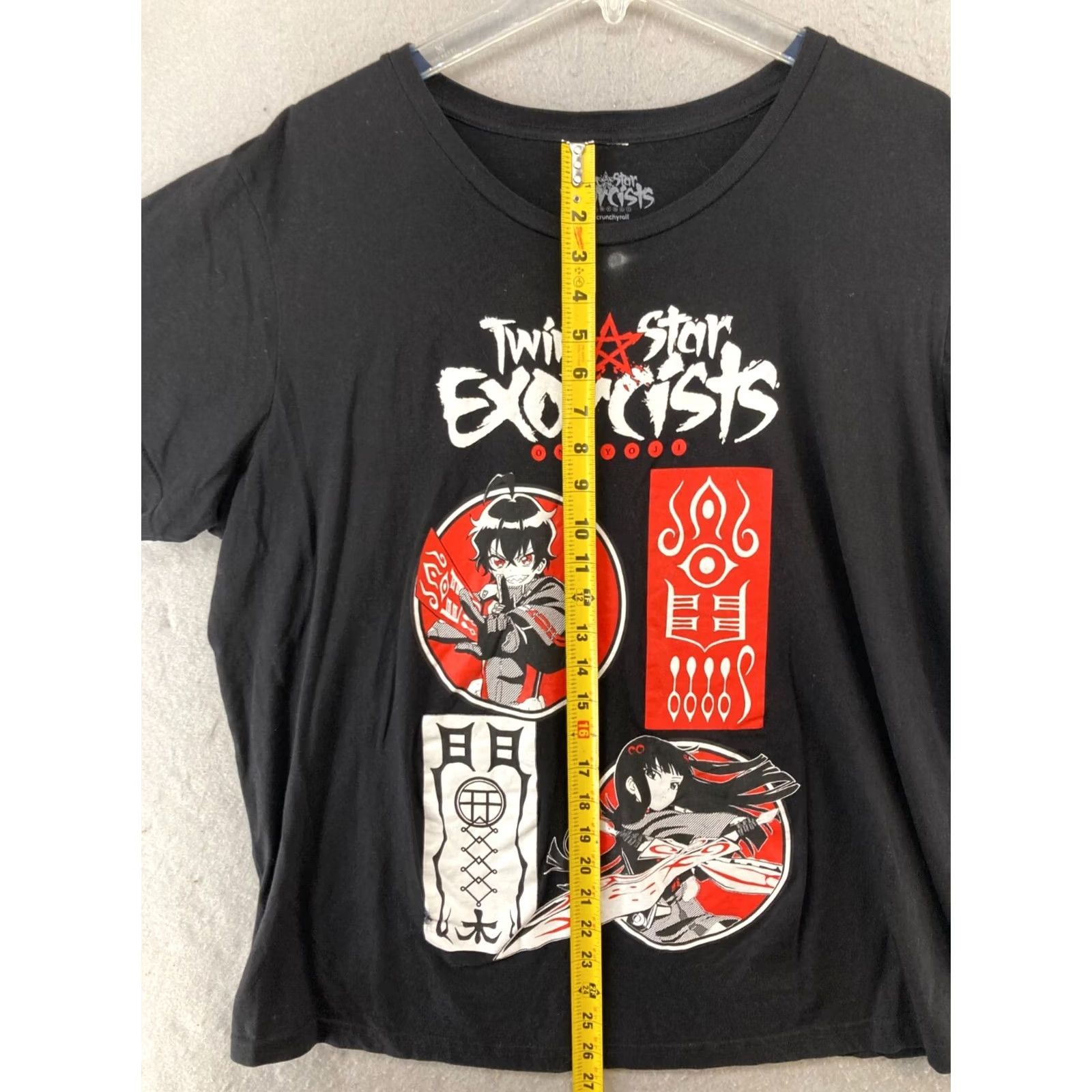 Vintage Twin Star Exorcists Mens TShirt 2XL Black Anime Onmyoji Graphic Print Shirt Mens 2XL Black Anime Shirt Size US XXL / EU 58 / 5 - 3 Thumbnail