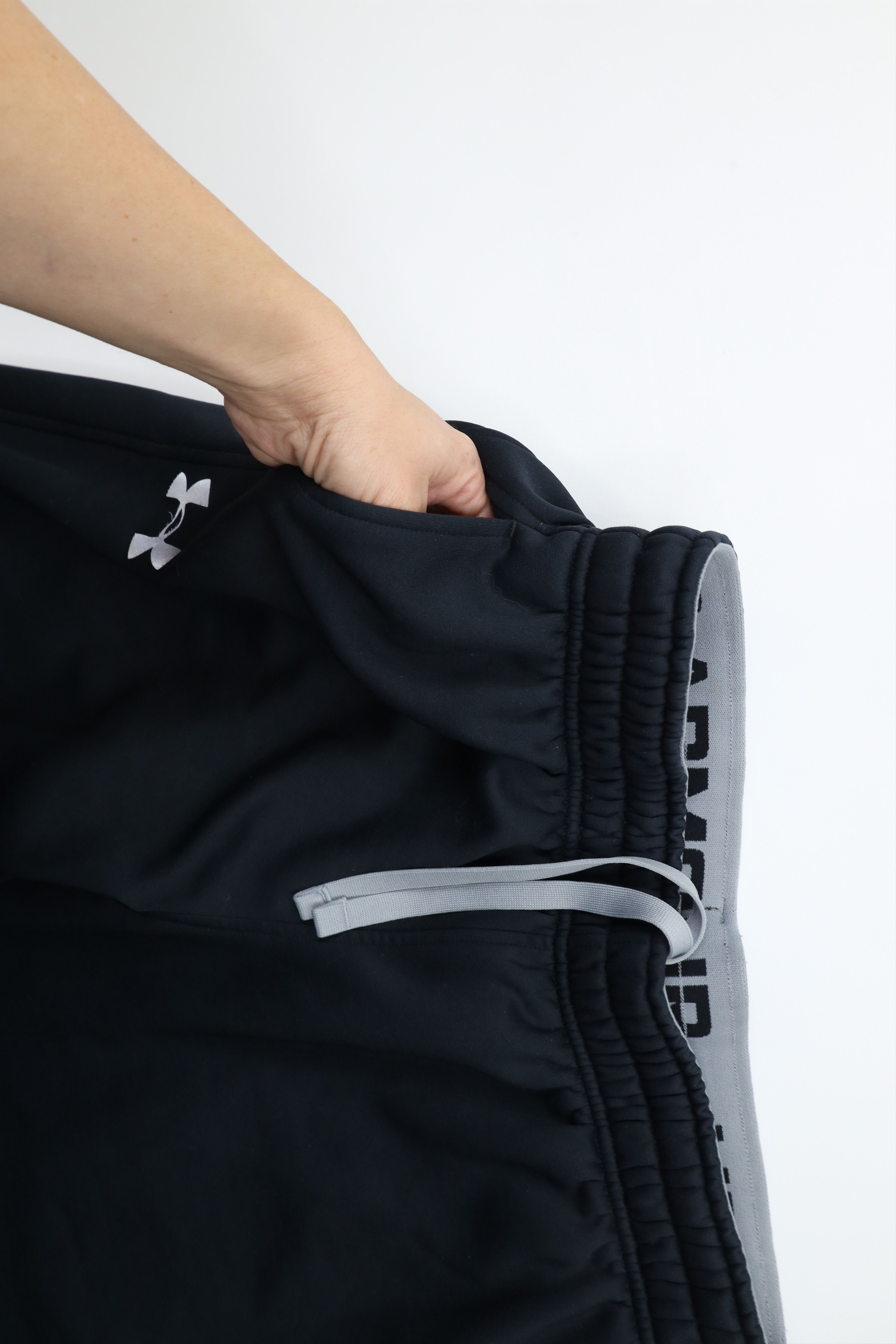 Under Armour × Vintage Under Armour Wide Leg Fleece Lined Sweatpants Pants Black Size US 34 / EU 50 - 6 Thumbnail