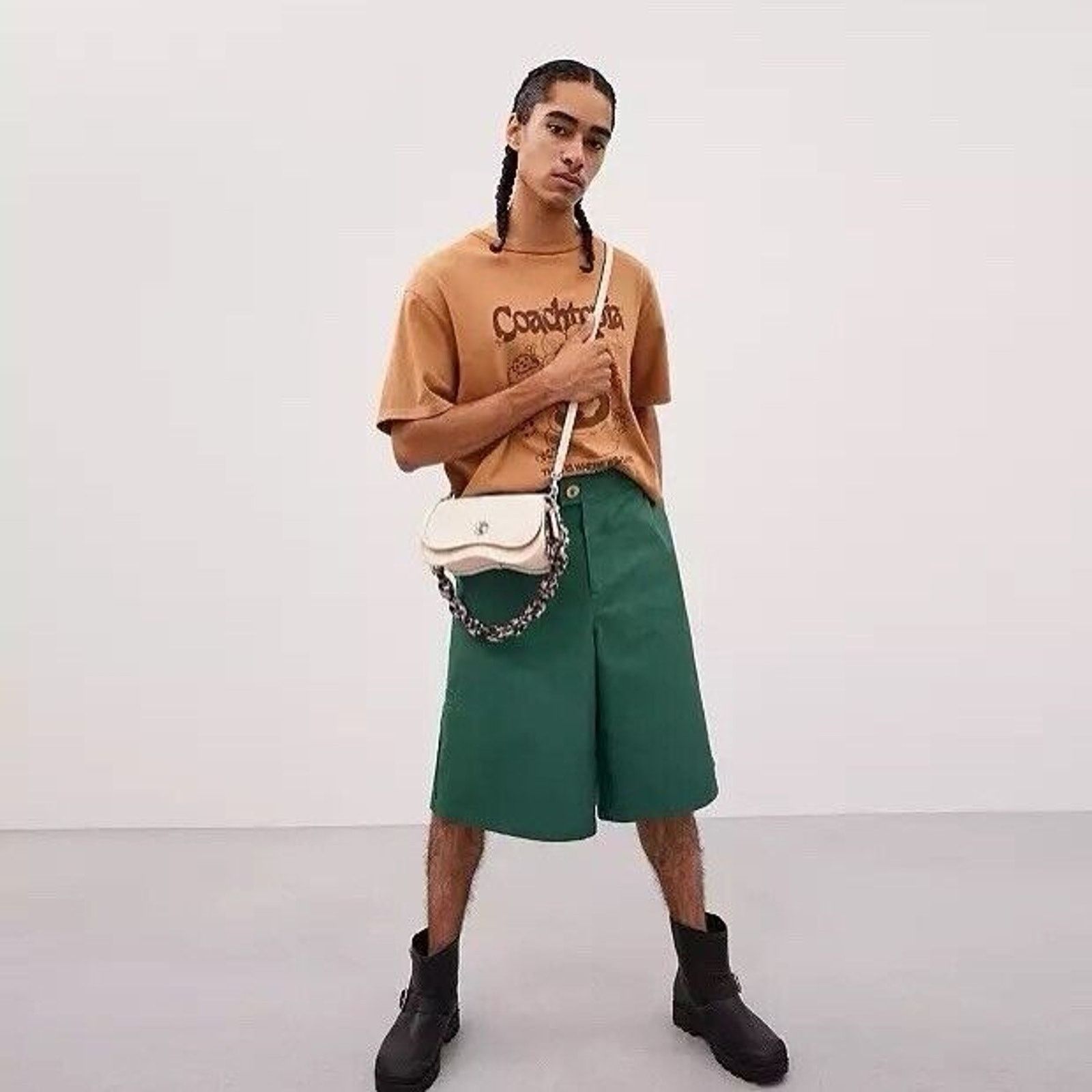 Coach NWT Coach Wavy Dinky Bag Shoulder Crossbody CK113 Cloud Size ONE SIZE - 12 Thumbnail