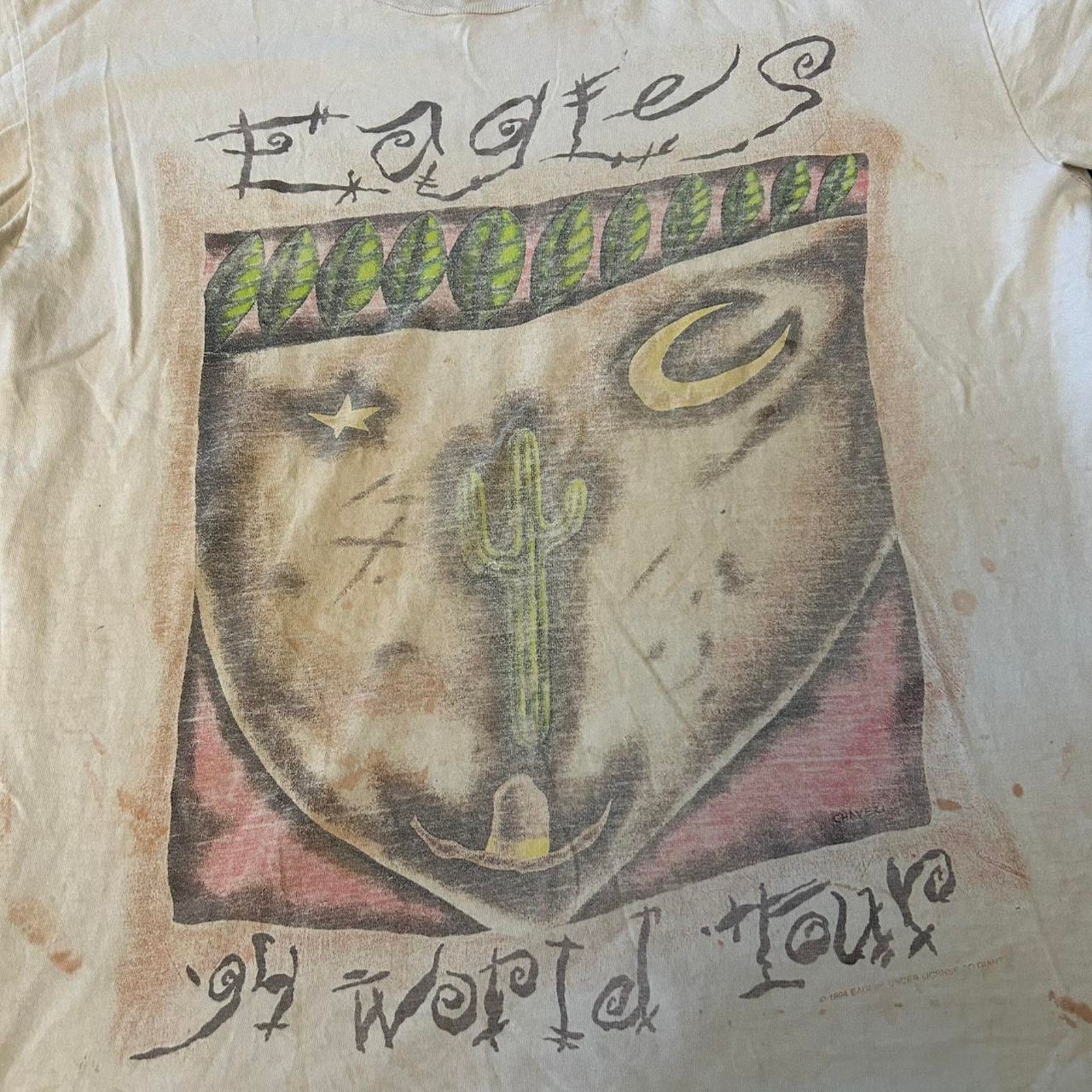 Anvil 1994 eagles concert t shirt crazy Size US XL / EU 56 / 4 - 2 Thumbnail