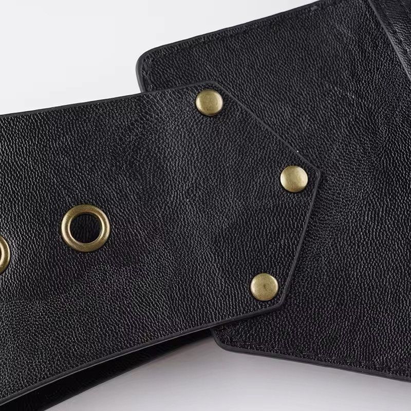Leather × Vintage Western Style PU Leather Ladies Belt Size ONE SIZE - 12 Thumbnail
