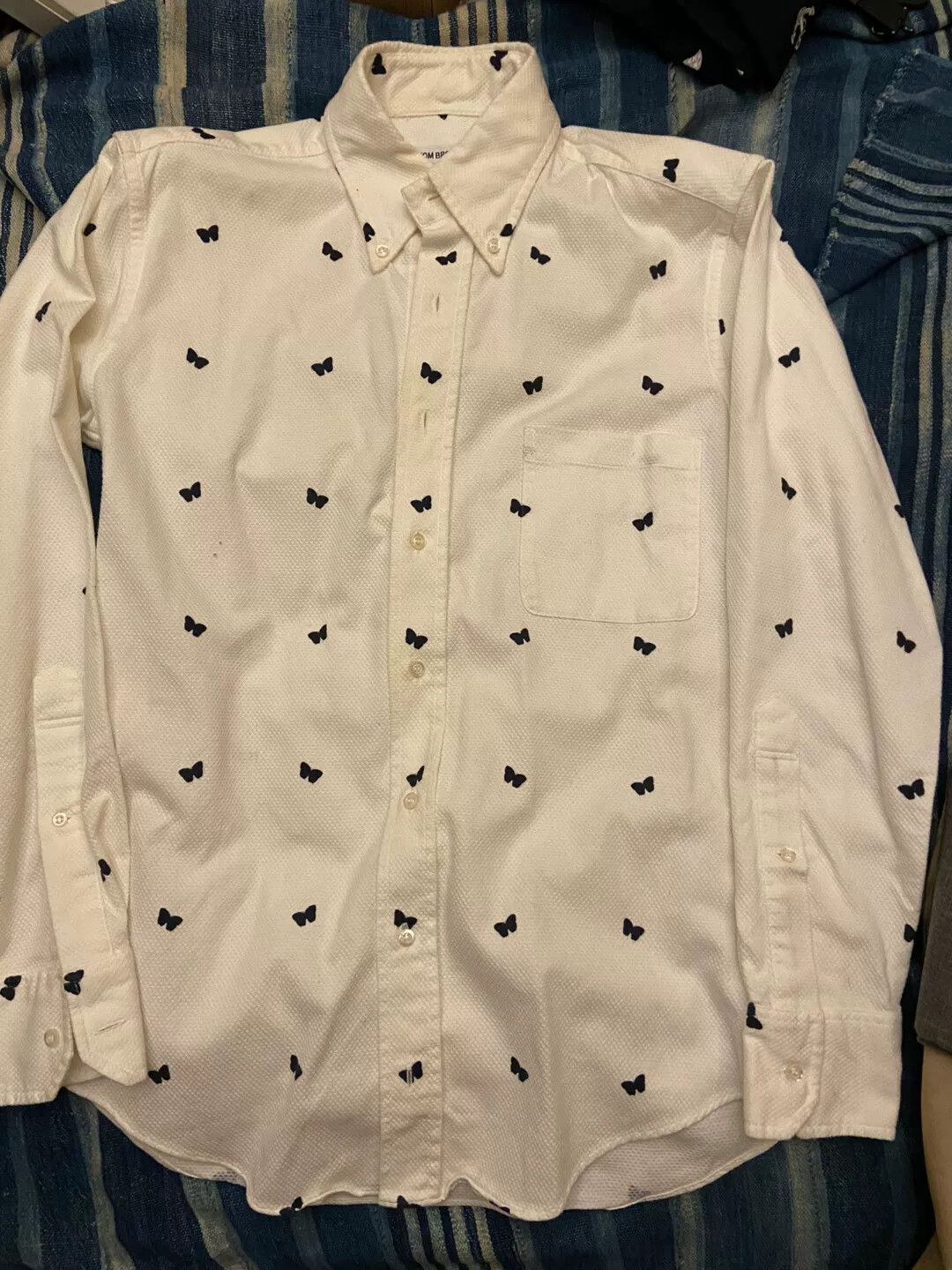 Thom Browne thom browne embroidered butterfly shirt size 2 Size US M / EU 48-50 / 2 - 1 Thumbnail