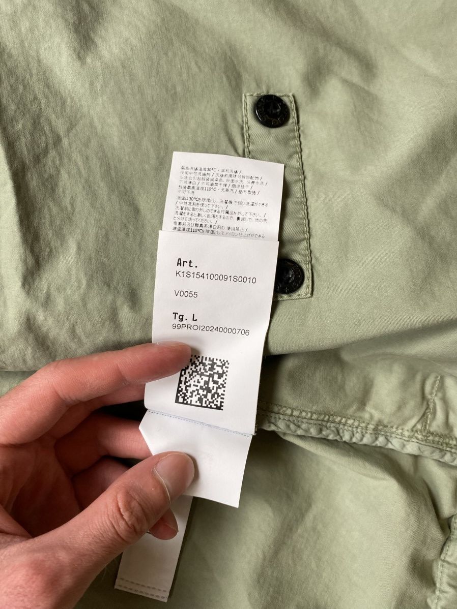 Stone Island Khaki Stone Island Supima Cotton Twill Stretch-TC jacket Size US L / EU 52-54 / 3 - 12 Thumbnail