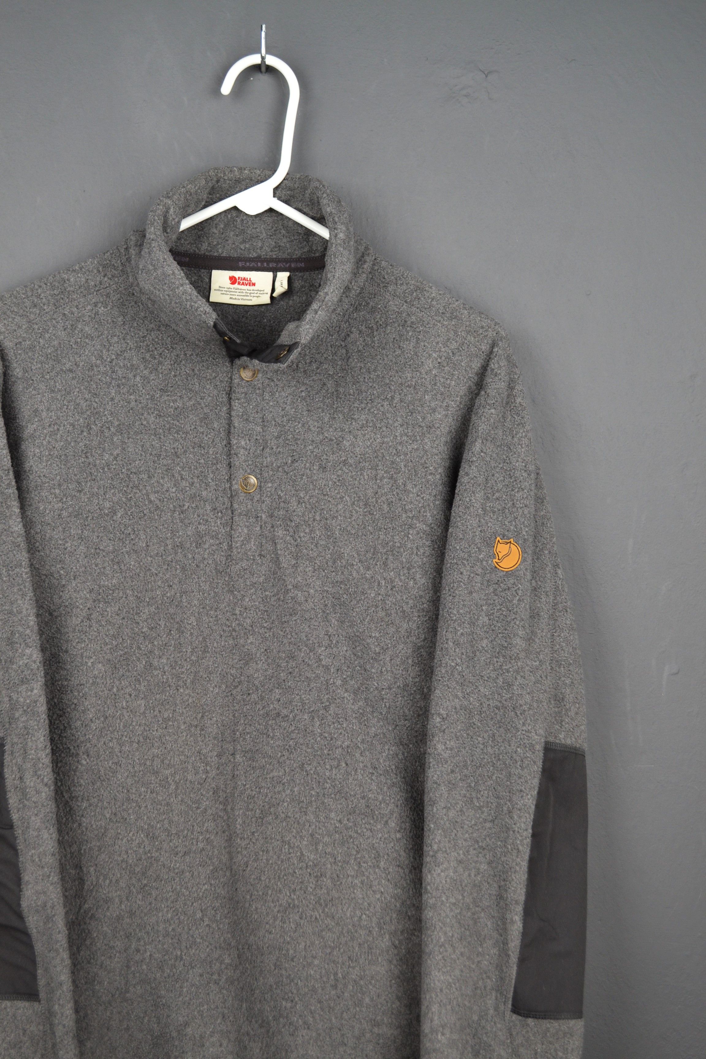 Fjallraven Fjallraven Ovik Fleece Sweater Jumper Mens size L Gray Size US L / EU 52-54 / 3 - 1 Thumbnail