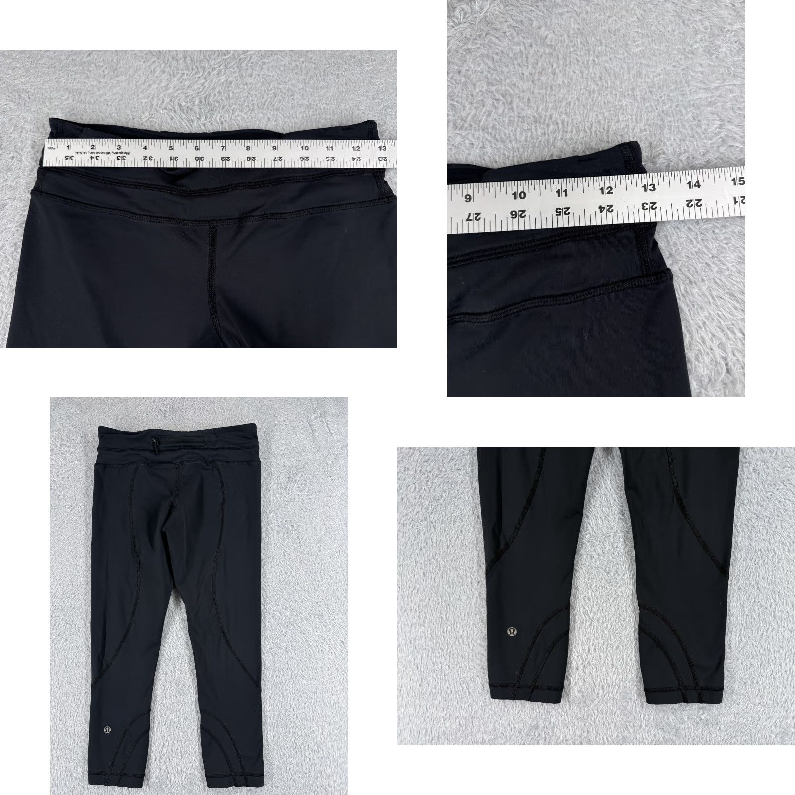 Lululemon LULULEMON Women's Align Crop Pants Size 6 Black 22" Gym Yoga Activewear Size 28" / US 6 / IT 42 - 8 Thumbnail