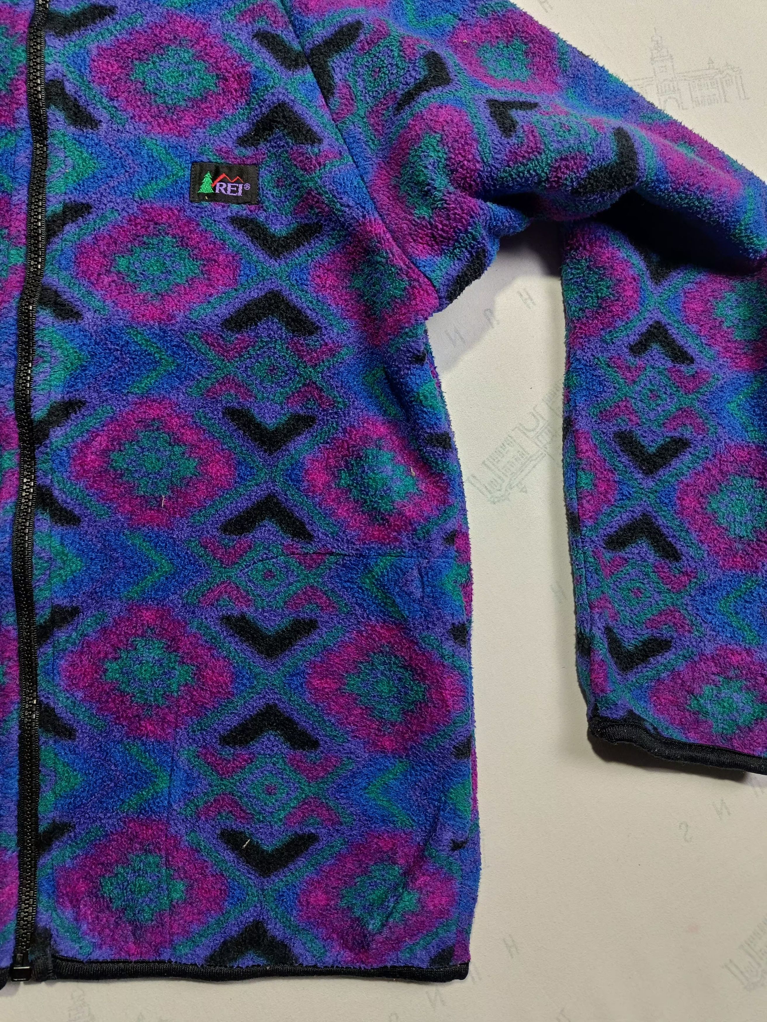 Rei Vtg 90s Rei Polartec Geometric Aztec Print Size US XXS / EU 40 - 6 Thumbnail