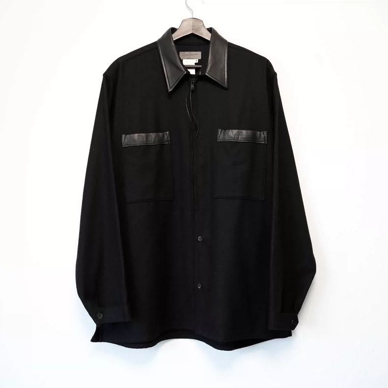 Yohji Yamamoto Yohji Yamamoto 2001AW Patchwork Zipper Sheepskin Shirt 2504 Size US L / EU 52-54 / 3 - 1 Thumbnail