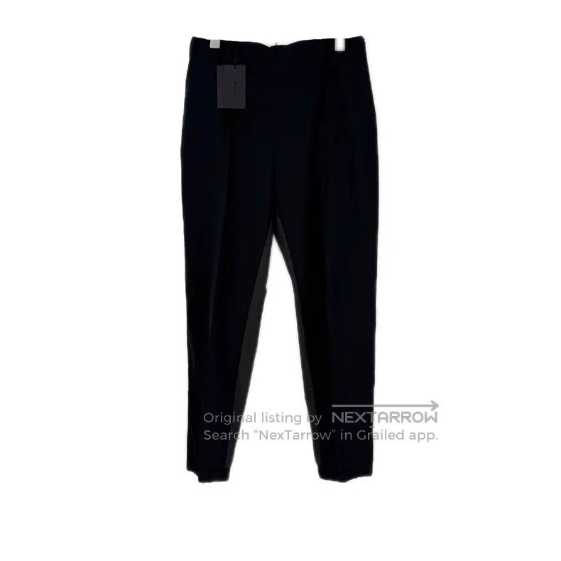 Prada Prada Dark blue sheep wool tie-up suit trousers Size 38R - 1 Thumbnail