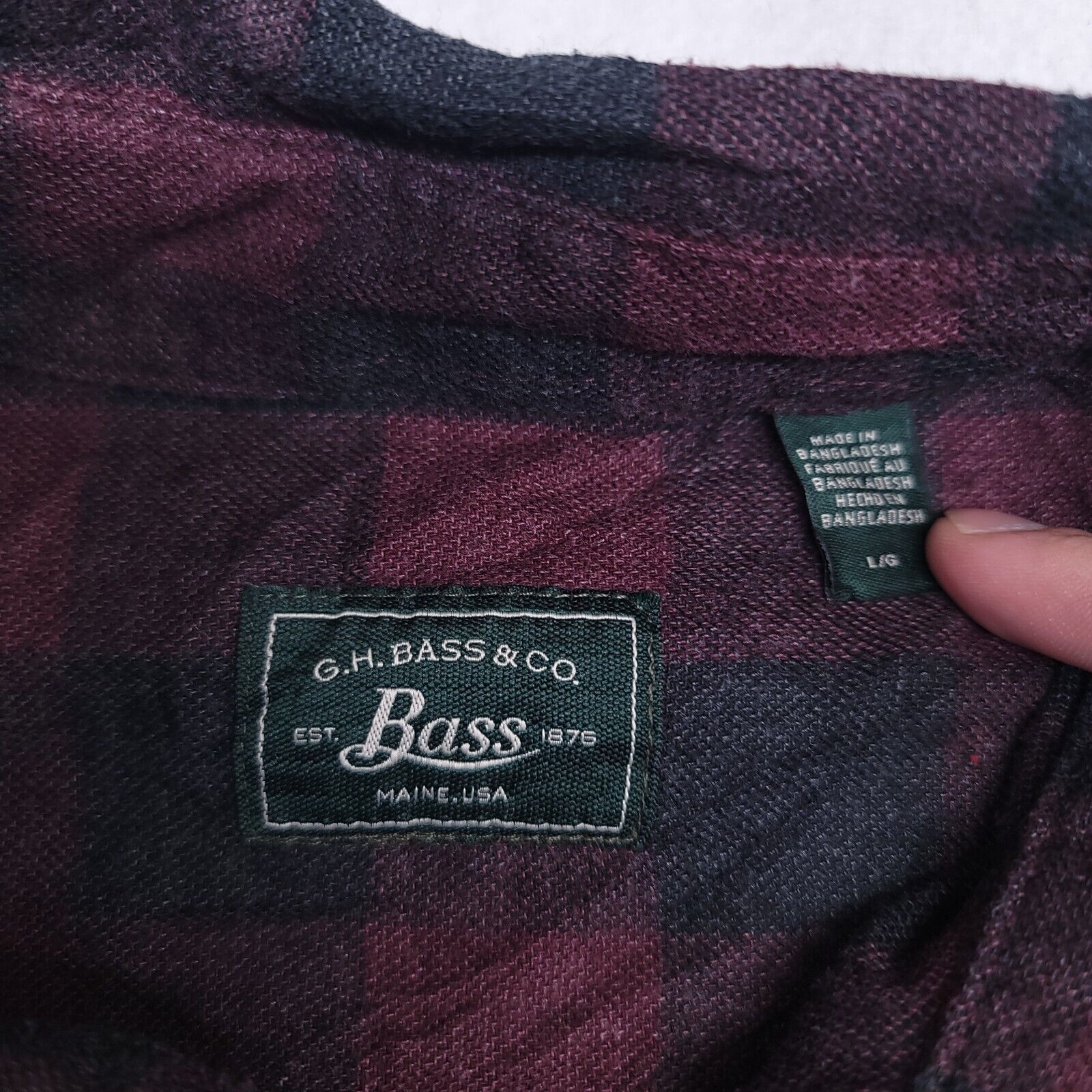 G.H. Bass & Co. GH Bass & Co Buffalo Check Flannel Shirt Mens Size L Red Size US L / EU 52-54 / 3 - 3 Thumbnail