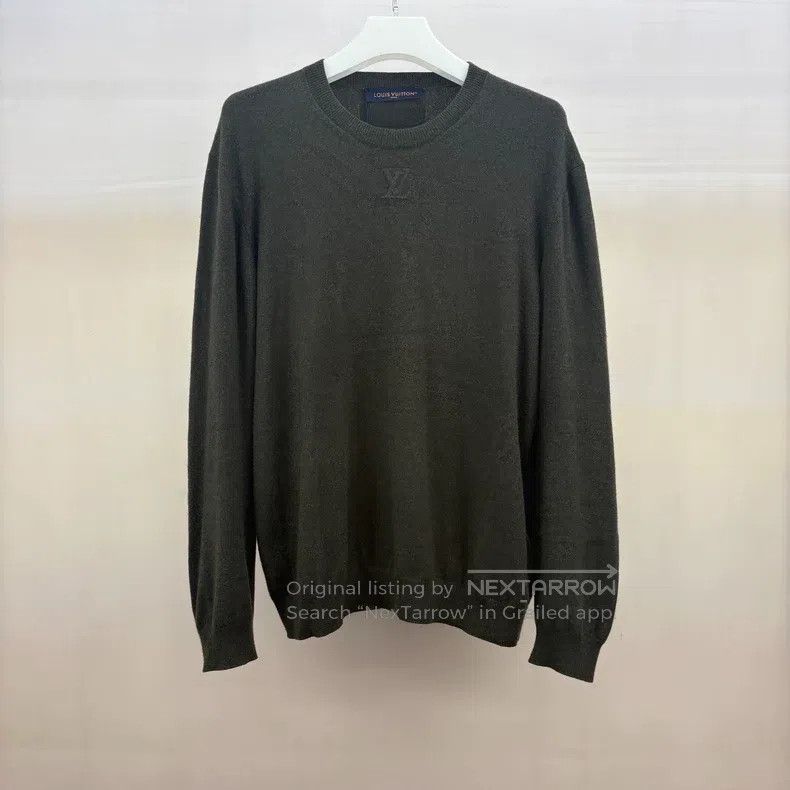 Louis Vuitton Louis Vuitton Embossed logo deep khaki sweater Size US XXL / EU 58 / 5 - 1 Thumbnail