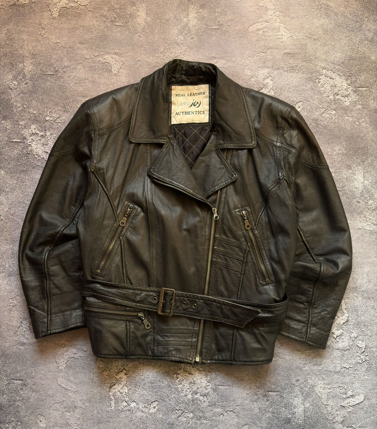 Japanese Brand Crazy Vintage Avant Garde Japanese Moto Biker Leather Jacket Size US L / EU 52-54 / 3 - 1 Thumbnail