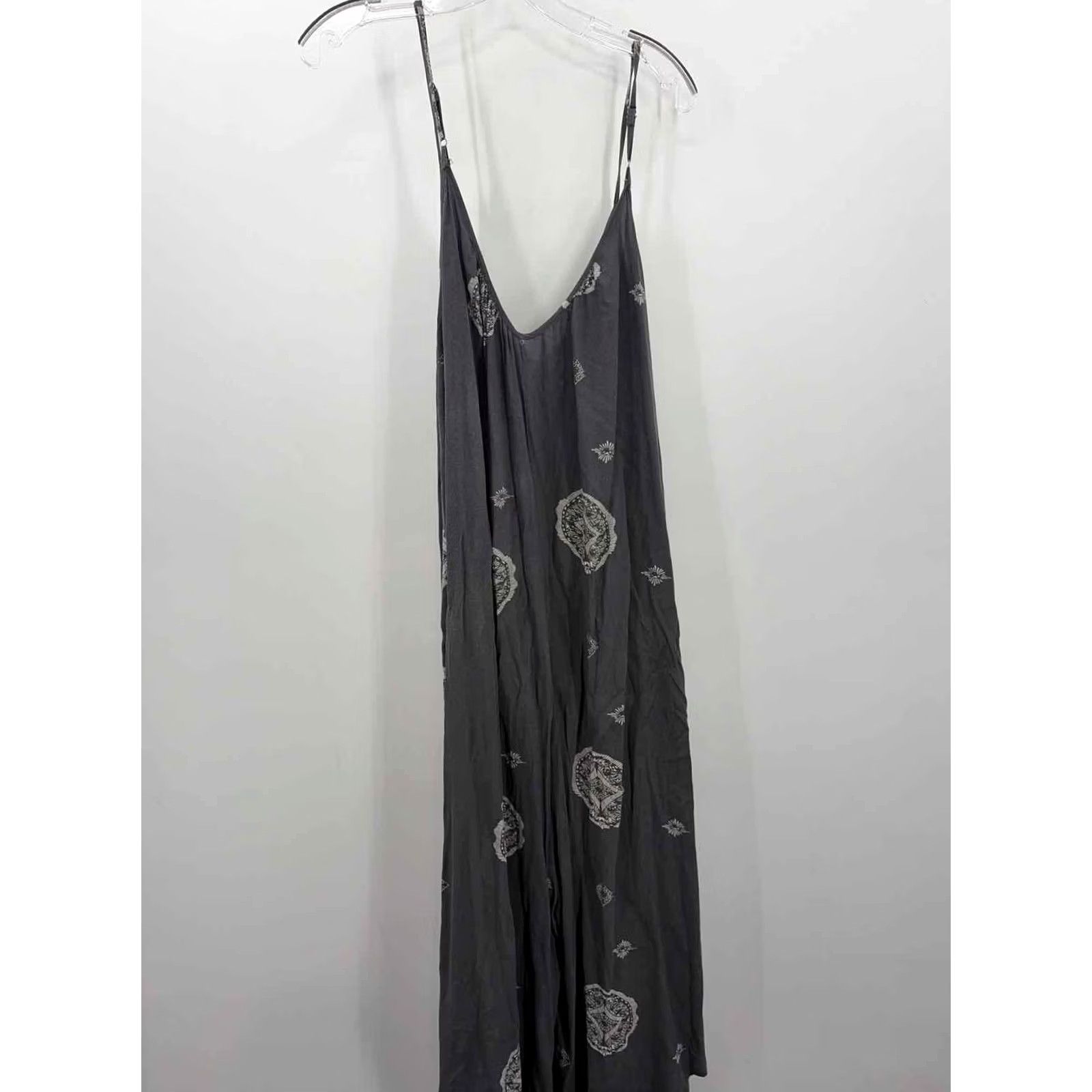 Vintage Pre-Owned Millibon Grey Size Medium Sleeveless Jumpsuit Size 32" / US 10 / IT 46 - 2 Thumbnail