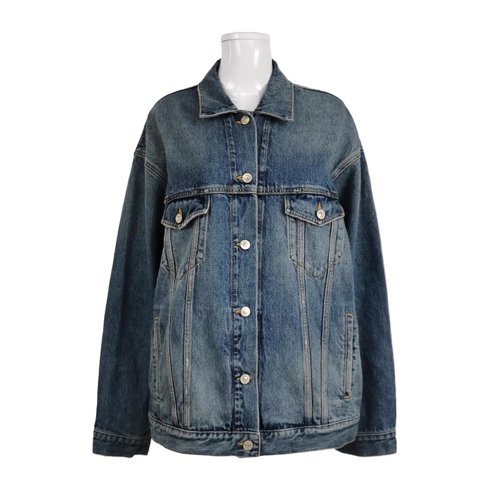 Balenciaga Balenciaga Denim Jacket Size XS / US 0-2 / IT 36-38 - 1 Thumbnail