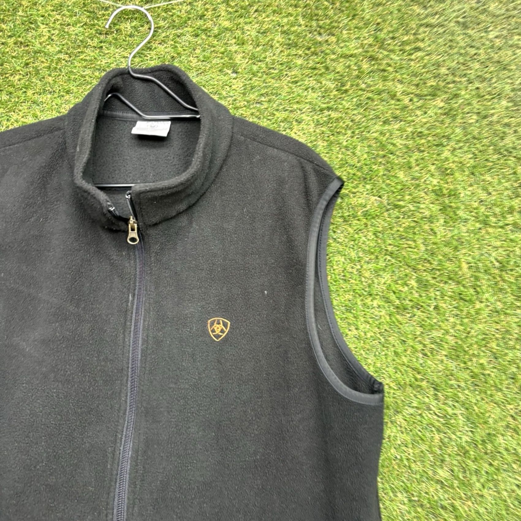 Ariat Ariat Vest Mens Large Fleece Outdoor Workwear Western Black Full Zip Hiking Vest Jacket Size US L / EU 52-54 / 3 - 3 Thumbnail