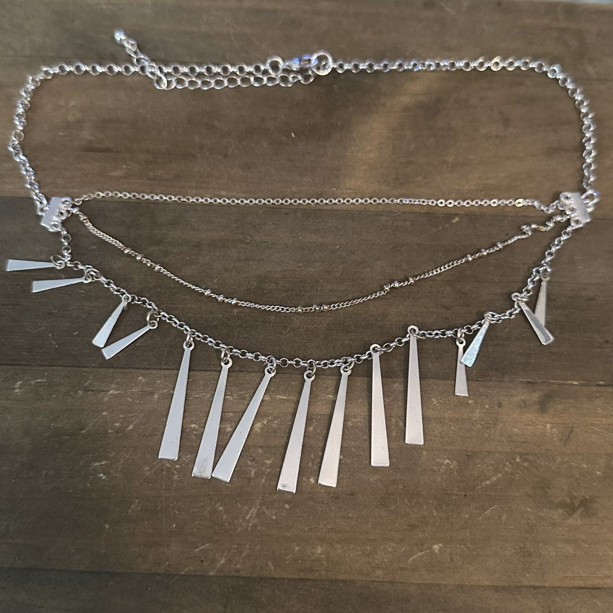 Other Silver tone three layer fringe necklace Size ONE SIZE - 2 Thumbnail