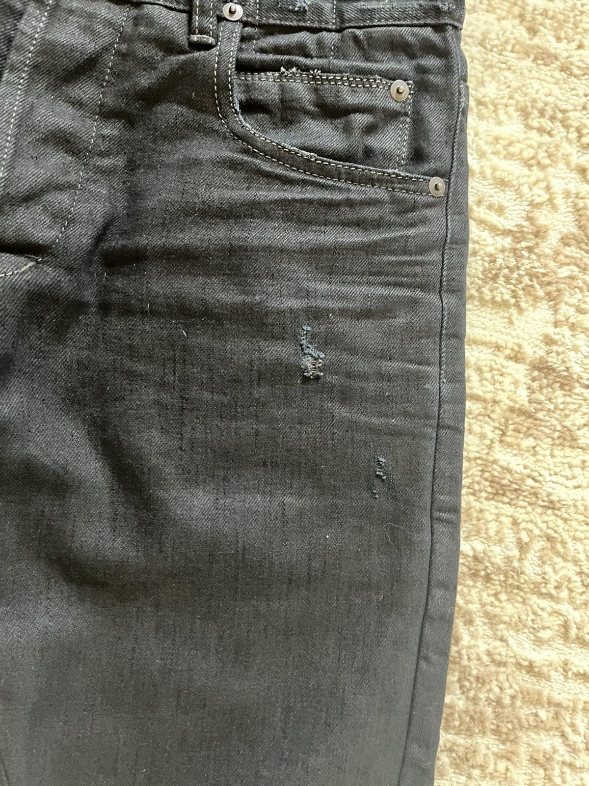 Rick Owens AW08 Rick Owens Waxed Detroits Size US 29 - 4 Thumbnail