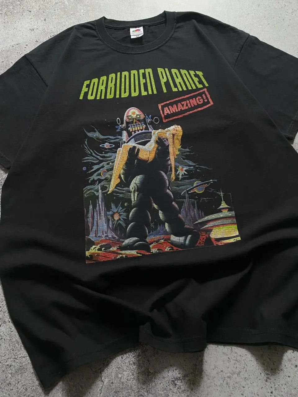 Vintage VINTAGE FORBIDDEN PLANET ROBBY THE ROBOT PROMO MOVIE T SHIRT Size US XL / EU 56 / 4 - 4 Thumbnail