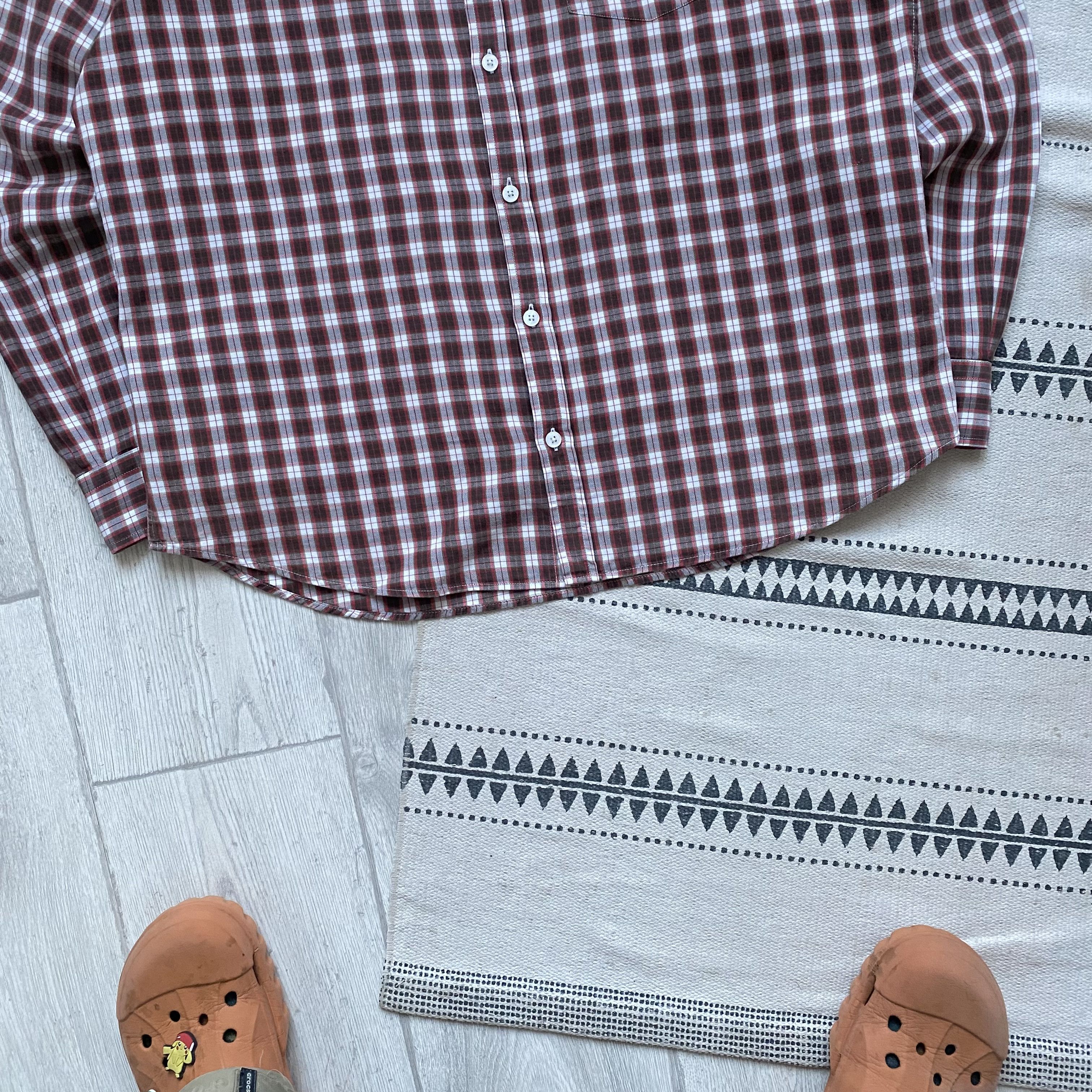 Baracuta 👔 Vintage luxury Batacuta Shirt checked Size US XL / EU 56 / 4 - 3 Thumbnail