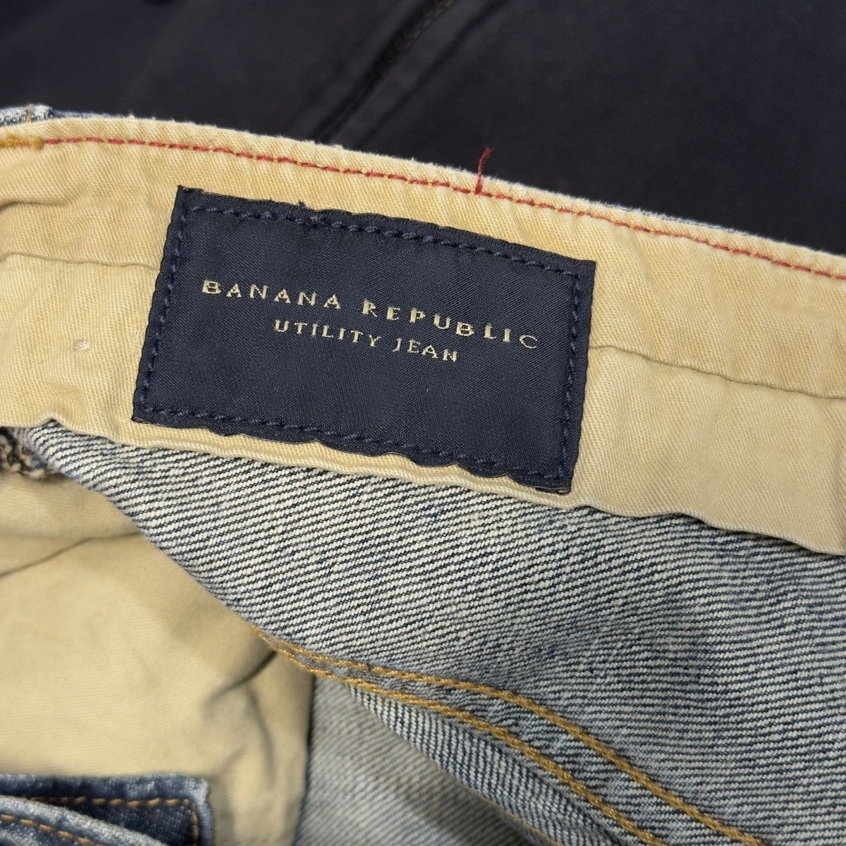 Vintage Banana Republic Faded Jeans ERD Grunge Chrome Mud Wash Size US 36 / EU 52 - 8 Thumbnail