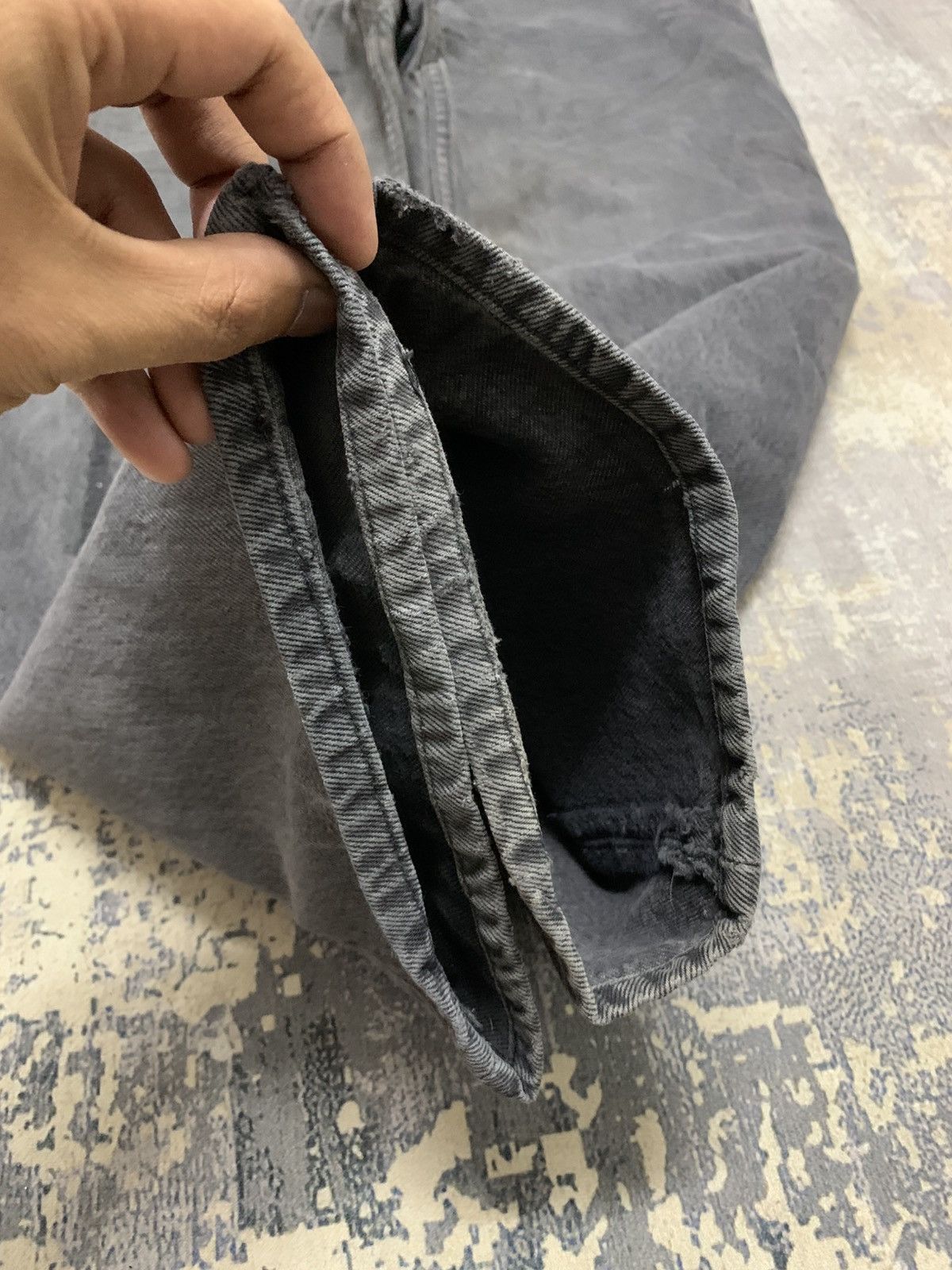 Levi's Size 30x35 Vintage 90s Levis 501 Faded Black USA Size US 39 - 6 Thumbnail